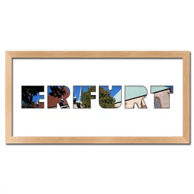 Thumbnail von Regiorahmen "Erfurt" mit Passepartout Natur
