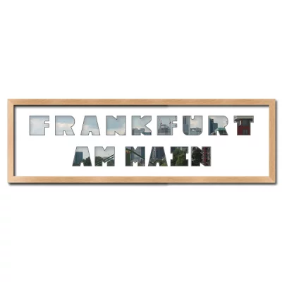 Thumbnail von Regiorahmen "Frankfurt am Main" mit Passepartout Natur