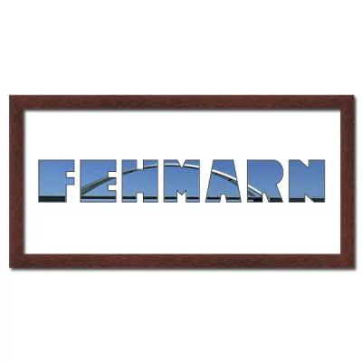 Thumbnail von Regiorahmen "Fehmarn" mit Passepartout Wenge
