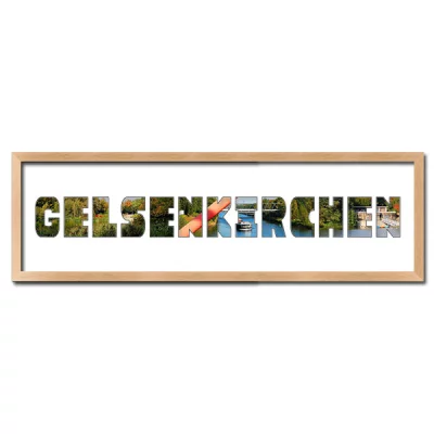 Thumbnail von Regiorahmen "Gelsenkirchen" mit Passepartout Natur