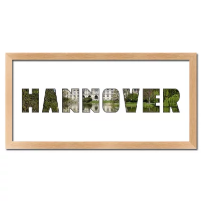 Thumbnail von Regiorahmen "Hannover" mit Passepartout Natur
