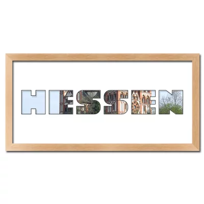 Thumbnail von Regiorahmen "Hessen" mit Passepartout Natur