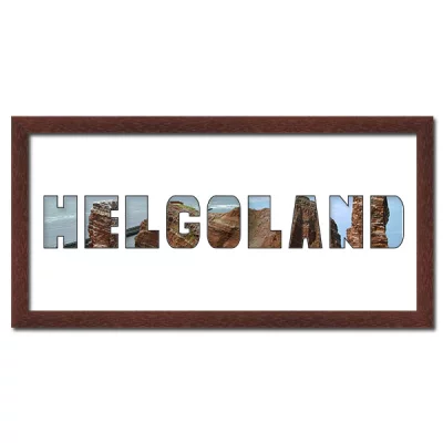 Thumbnail von Regiorahmen "Helgoland" mit Passepartout Wenge