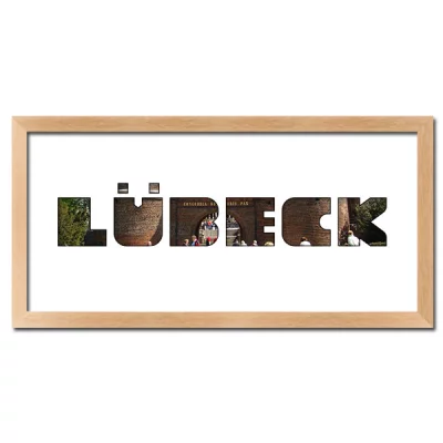 Thumbnail von Regiorahmen "L&uuml;beck" mit Passepartout Natur