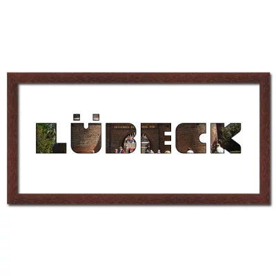 Thumbnail von Regiorahmen "Lübeck" mit Passepartout Wenge