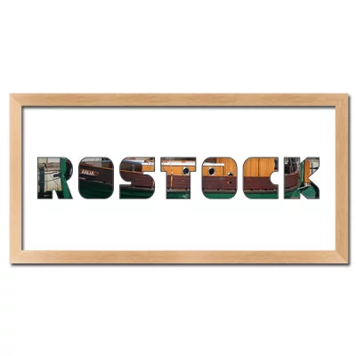 Thumbnail von Regiorahmen "Rostock" mit Passepartout Natur