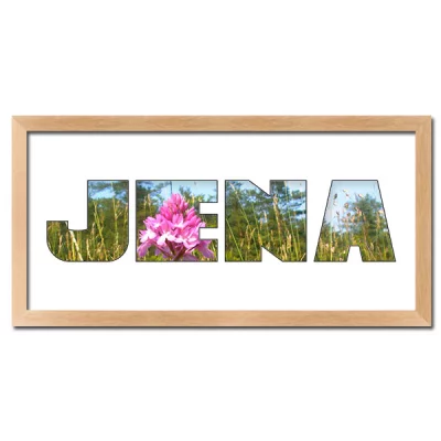 Thumbnail von Regiorahmen "Jena" mit Passepartout Natur