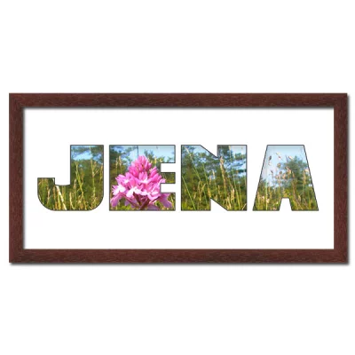 Thumbnail von Regiorahmen "Jena" mit Passepartout Wenge