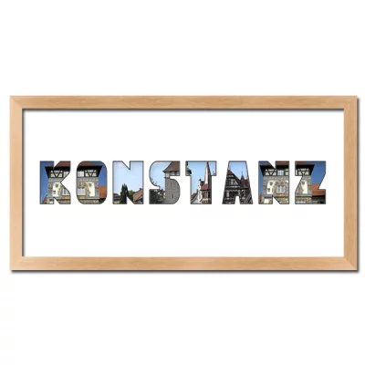 Thumbnail von Regiorahmen "Konstanz" mit Passepartout Natur