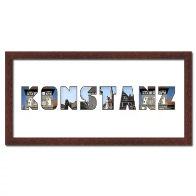 Thumbnail von Regiorahmen "Konstanz" mit Passepartout Wenge