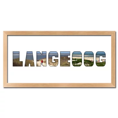 Thumbnail von Regiorahmen "Langeoog" mit Passepartout Natur