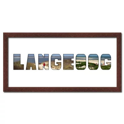 Thumbnail von Regiorahmen "Langeoog" mit Passepartout Wenge
