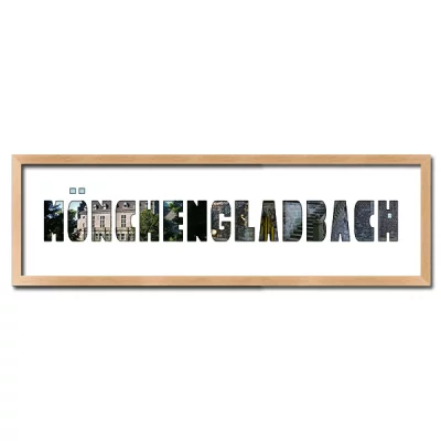 Thumbnail von Regiorahmen "Mönchengladbach" mit Passepartout Natur