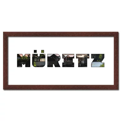 Thumbnail von Regiorahmen "M&uuml;ritz" mit Passepartout Wenge