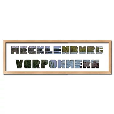 Thumbnail von Regiorahmen "Mecklenburg-Vorpommern" mit Passepartout Natur