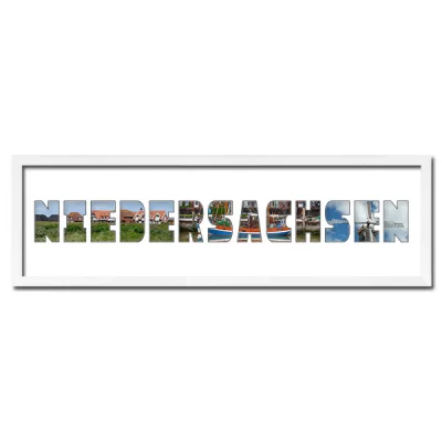 Thumbnail von Regiorahmen "Niedersachsen" mit Passepartout Weiss