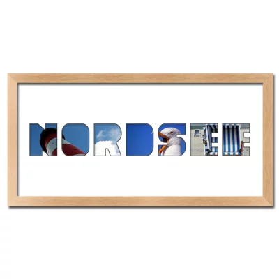 Thumbnail von Regiorahmen "Nordsee" mit Passepartout Natur