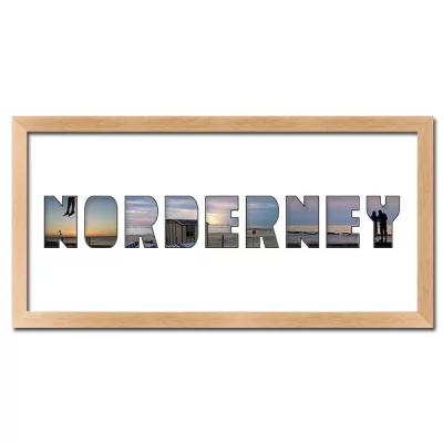 Thumbnail von Regiorahmen "Norderney" mit Passepartout Natur