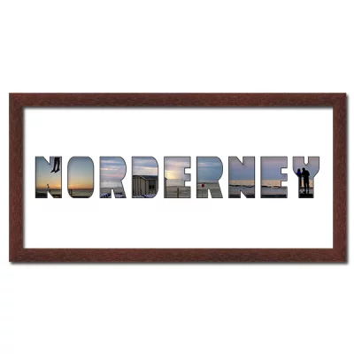Thumbnail von Regiorahmen "Norderney" mit Passepartout Wenge