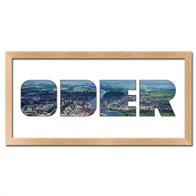 Thumbnail von Regiorahmen "Oder" mit Passepartout Natur