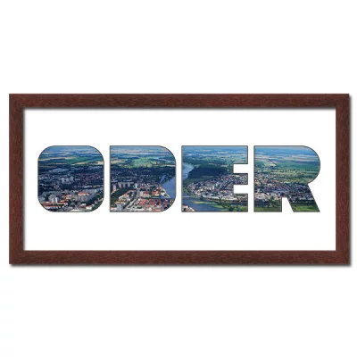 Thumbnail von Regiorahmen "Oder" mit Passepartout Wenge