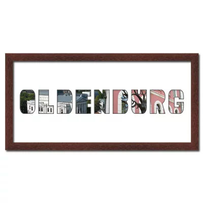 Thumbnail von Regiorahmen "Oldenburg" mit Passepartout Wenge