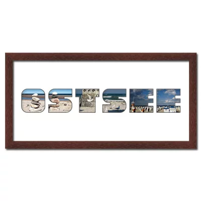 Thumbnail von Regiorahmen "Ostsee" mit Passepartout Wenge