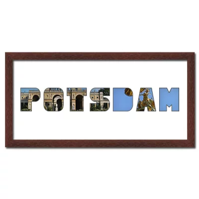 Thumbnail von Regiorahmen "Potsdam" mit Passepartout Wenge