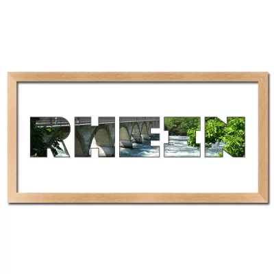 Thumbnail von Regiorahmen "Rhein" mit Passepartout Natur