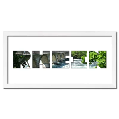 Thumbnail von Regiorahmen "Rhein" mit Passepartout Weiss