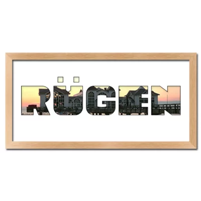 Thumbnail von Regiorahmen "Rügen" mit Passepartout Natur
