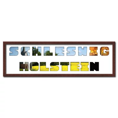 Thumbnail von Regiorahmen "Schleswig-Holstein" mit Passepartout Wenge