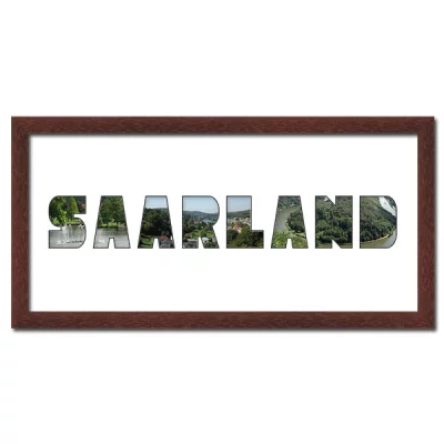 Thumbnail von Regiorahmen "Saarland" mit Passepartout Wenge