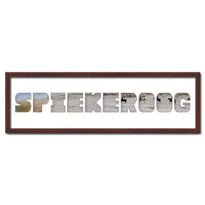 Thumbnail von Regiorahmen "Spiekeroog" mit Passepartout Wenge
