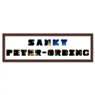 Thumbnail von Regiorahmen "St. Peter-Ording" mit Passepartout Wenge