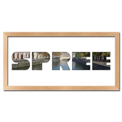 Thumbnail von Regiorahmen "Spree" mit Passepartout Natur