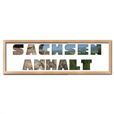 Thumbnail von Regiorahmen "Sachsen-Anhalt" mit Passepartout Natur
