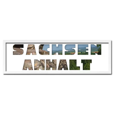 Thumbnail von Regiorahmen "Sachsen-Anhalt" mit Passepartout Weiss