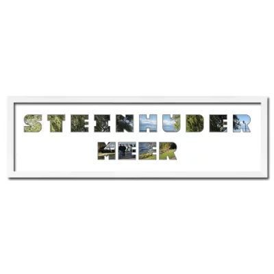 Thumbnail von Regiorahmen "Steinhuder Meer" mit Passepartout Weiss