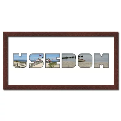 Thumbnail von Regiorahmen "Usedom" mit Passepartout Wenge