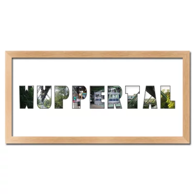 Thumbnail von Regiorahmen "Wuppertal" mit Passepartout Natur