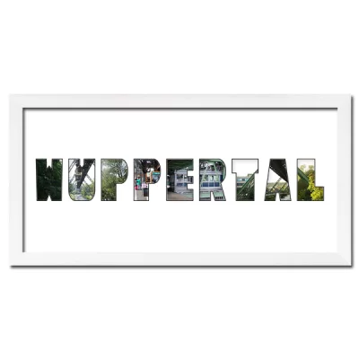 Thumbnail von Regiorahmen "Wuppertal" mit Passepartout Weiss
