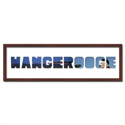 Thumbnail von Regiorahmen "Wangerooge" mit Passepartout Wenge