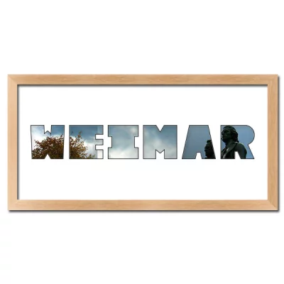 Thumbnail von Regiorahmen "Weimar" mit Passepartout Natur