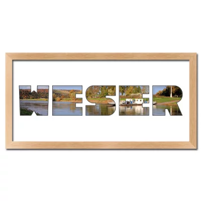 Thumbnail von Regiorahmen "Weser" mit Passepartout Natur