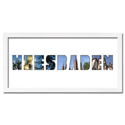 Thumbnail von Regiorahmen "Wiesbaden" mit Passepartout Weiss
