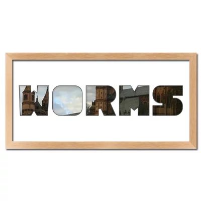 Thumbnail von Regiorahmen "Worms" mit Passepartout Natur