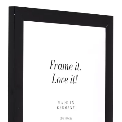 Alurahmen Econ breit 15x20 cm | schwarz matt | Normalglas (2 mm)