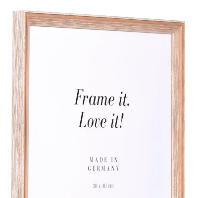 Holz-Bilderrahmen Morvois Maßanfertigung braun | Normalglas (2 mm)