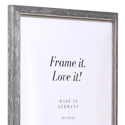 Houten kader Nancy op maat zwart | normaal glas (2 mm)